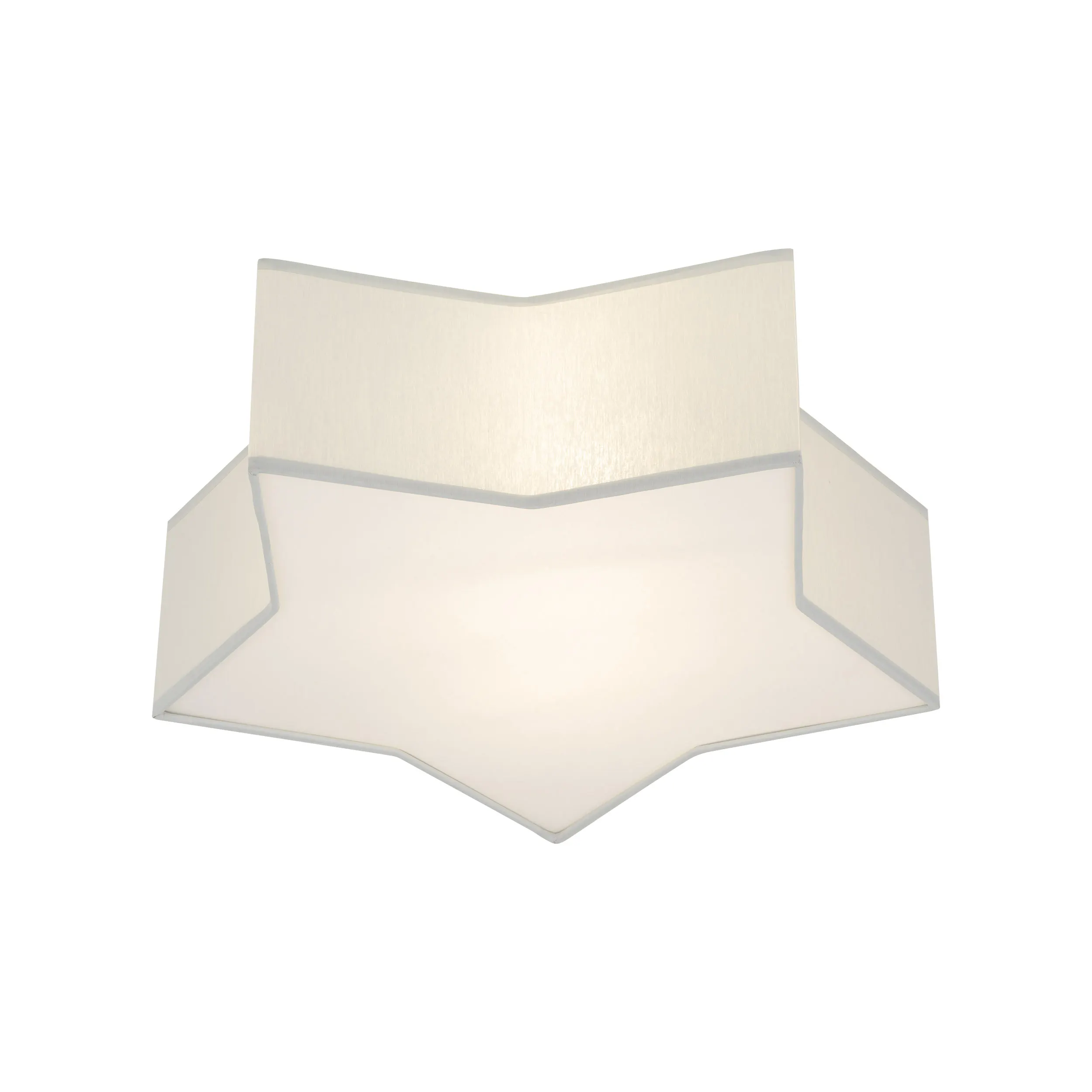 Plafon / Kinkiet STAR szary z tkaniny w kształcie gwiazdy 45x43x13cm - TK_6972