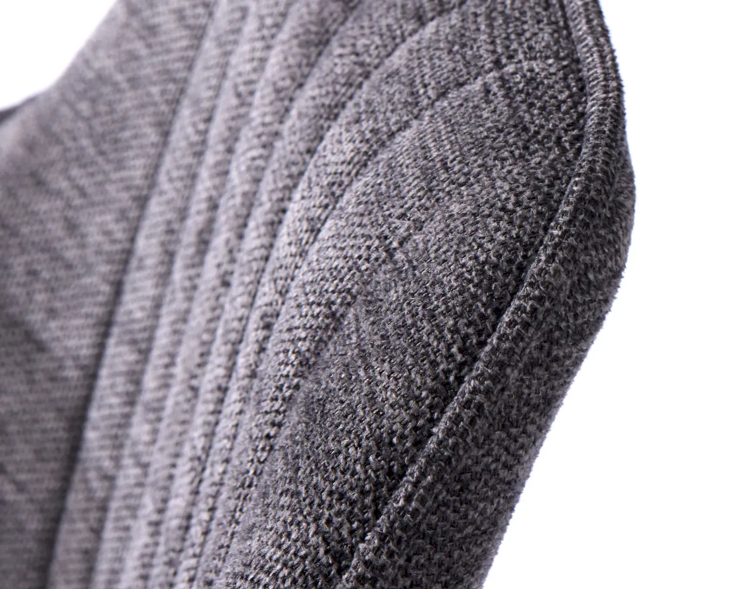 Hoker tapicerowany NOLAN z regulacją wysokości ciemnoszary - UN_50830001