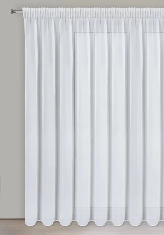 FIRANA GOTOWA ARLETA NA TAŚMIE 350 X 270 CM BIAŁY - EU_439362