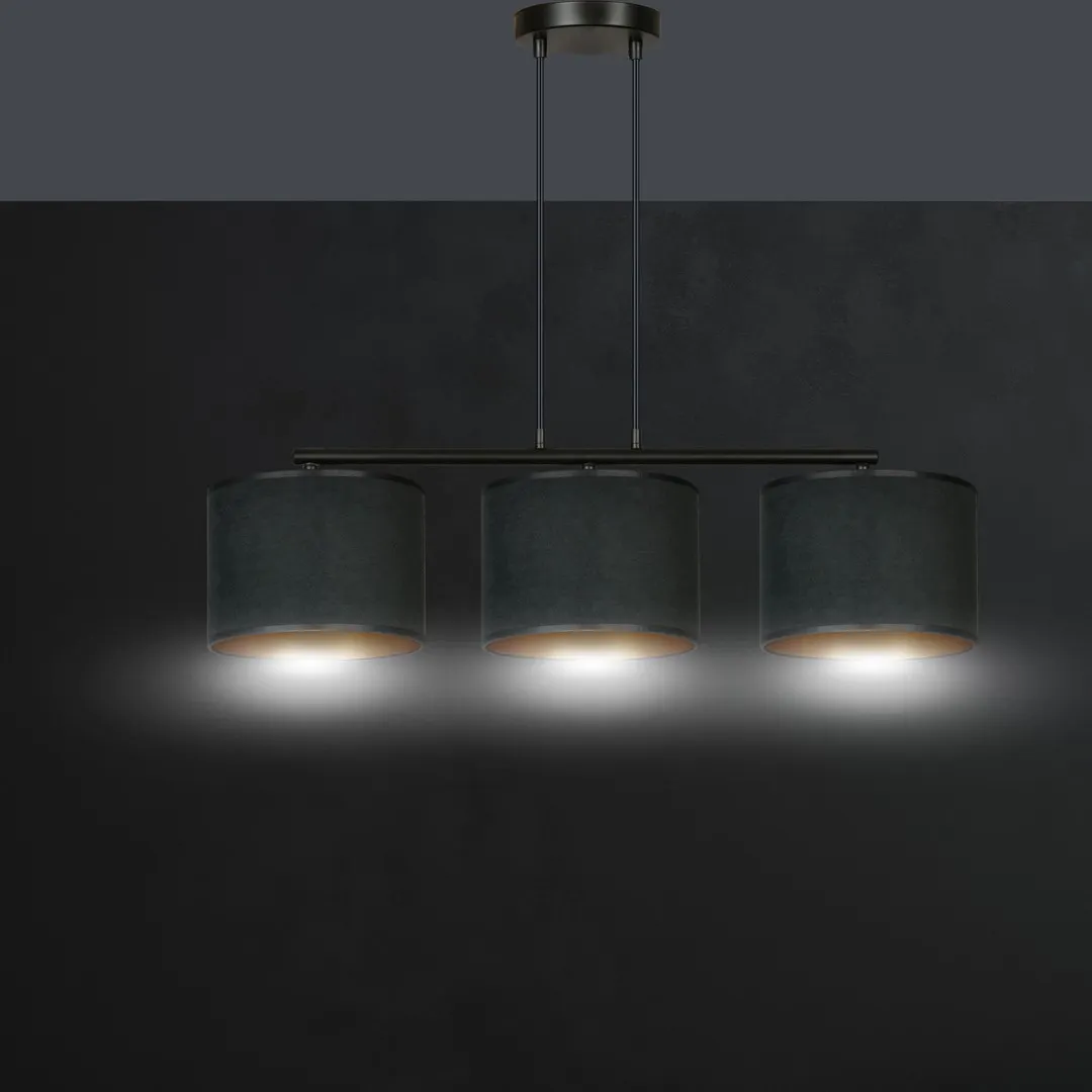 Lampa wisząca HILDE 3 czarny — zdjęcie 9