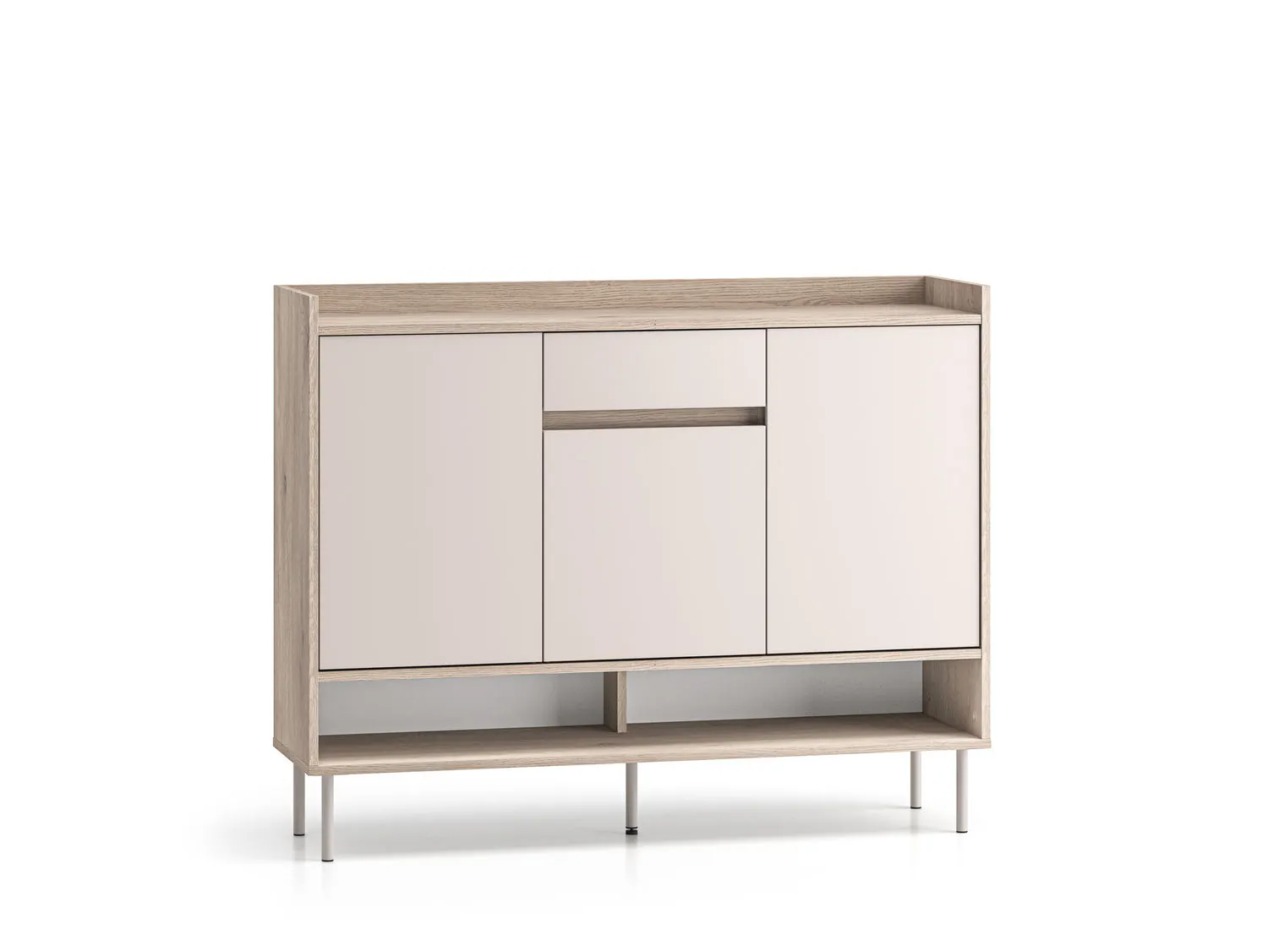 Komoda na buty z szufladą VOCO 120 cm dąb cremona/kaszmir Meble, Kredens, Gabinet