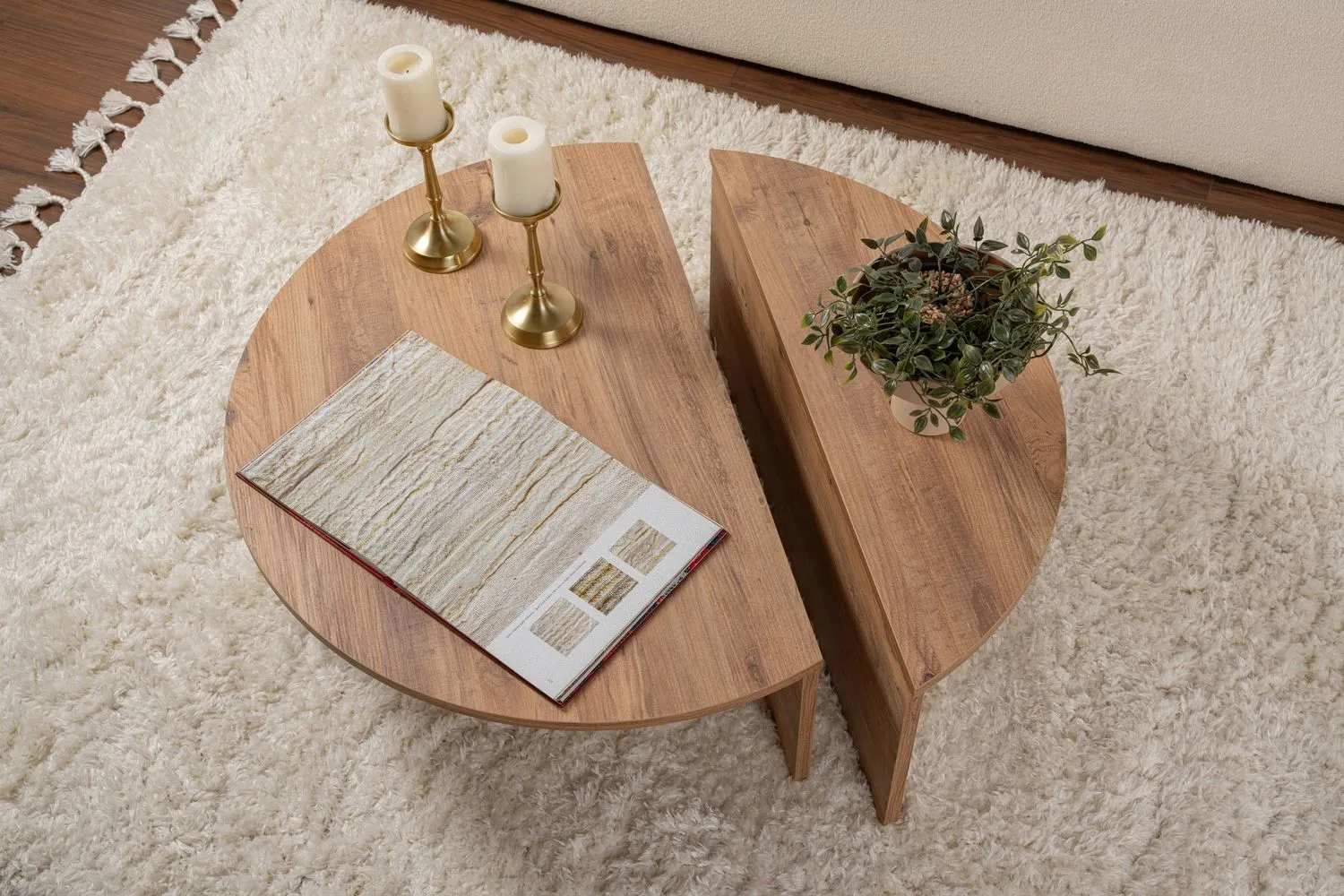 Stolik kawowy 2-elementowy ORION 90x90 sosna atlantycka - ASI_241NRD1205