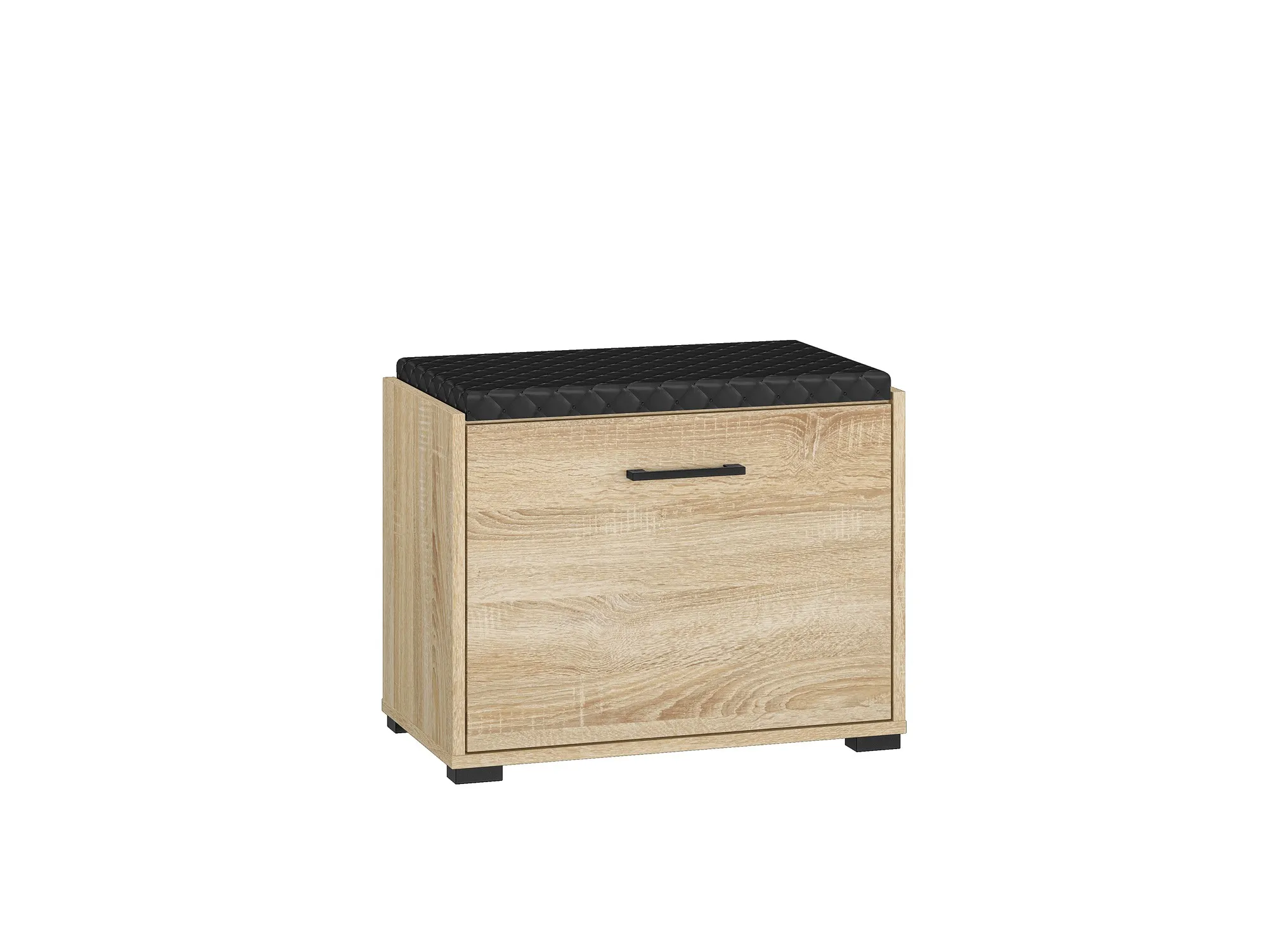 Szafka na buty z tapicerowanym siedziskiem CARO 01 Sonoma jasna 48x60x34