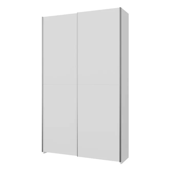 Szafa 2-drzwiowa HOME NOOK drążek i półki drzwi przesuwne 120cm biała - HMNS62232-120