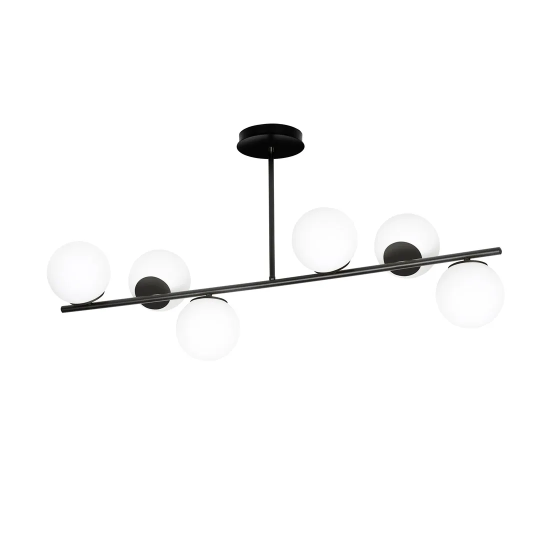 Lampa wisząca BIOR 6 czarny biały