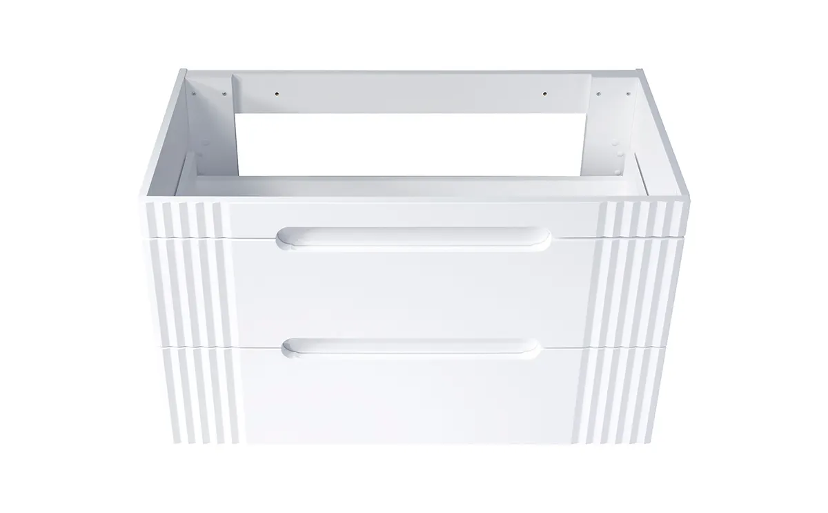 Szafka pod umywalkę z 2 szufladami FIJI biała 100x62x46cm - FIJI_WHITE_82-100-D-2S