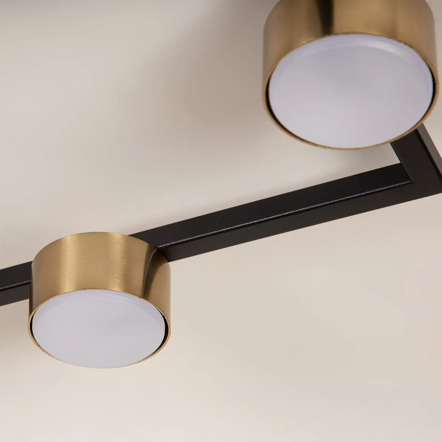 Plafon stalowy FRAME 2 czarny złoty - SI_41283