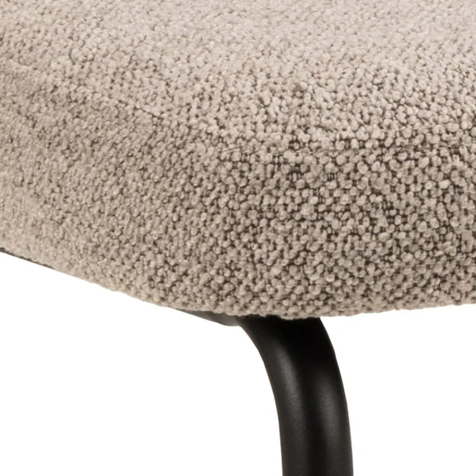 Krzesło Lorella Beżowy- zam. błyskawiczny, Czarny ( zestaw 2 sztuk ) - 0000097828