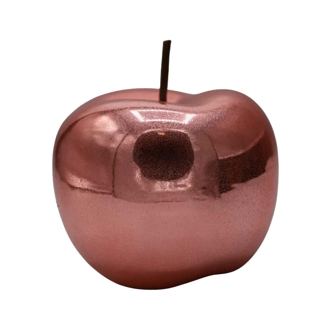 JABŁKO ceramiczne SUGAR 12cm średnie różowe