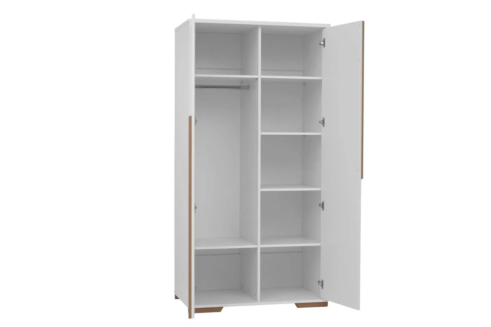 Szafa 2-drzwiowa SNAP 99x195 biała - PIN_023-042-210