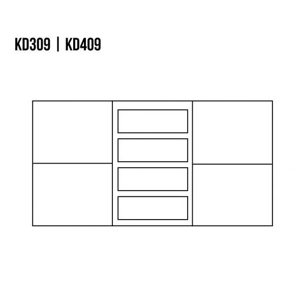 Komoda dębowa KD309 Naturalny DREWMAX — zdjęcie 4