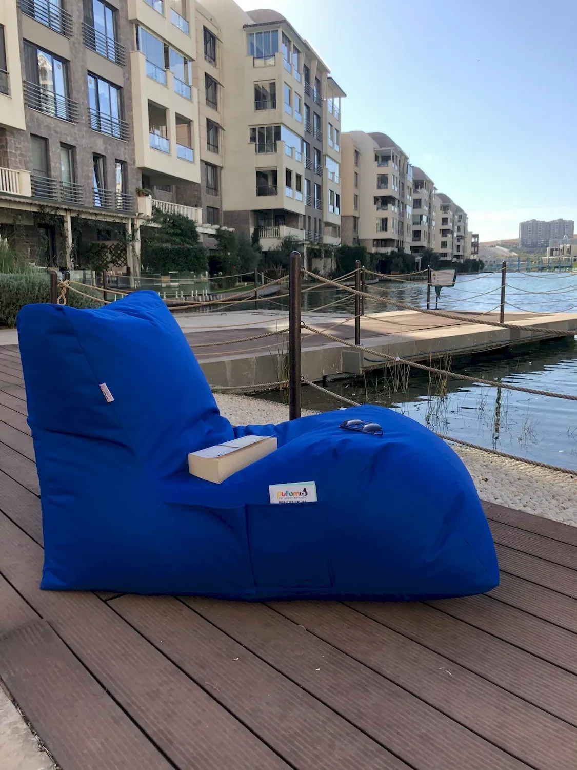 Worek do siedzenia leżanka PFT1126 Impertex niebieski - ASI_535PFT1126