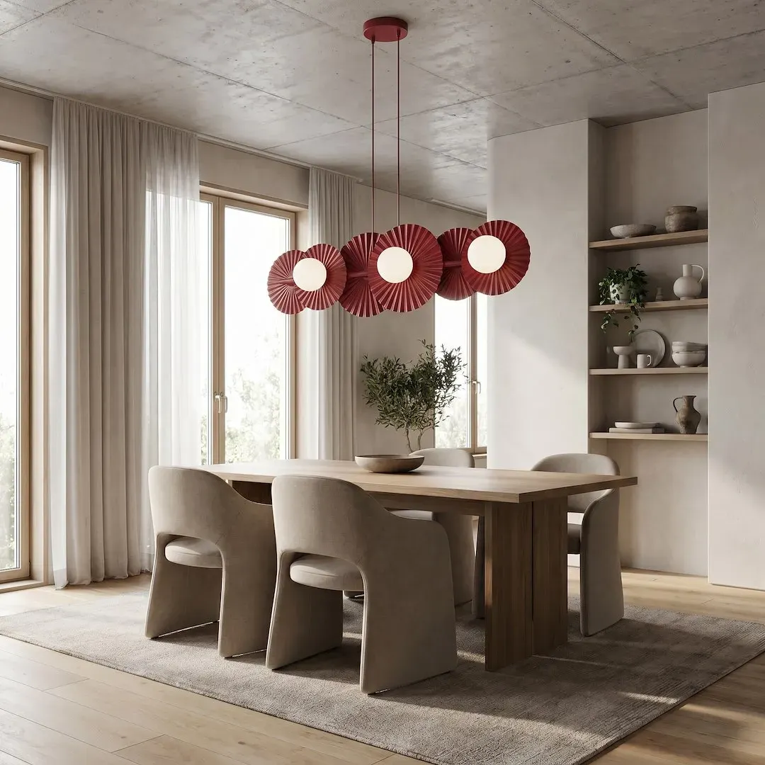 Lampa wisząca UMBRA 6 burgundowa - 1729/6