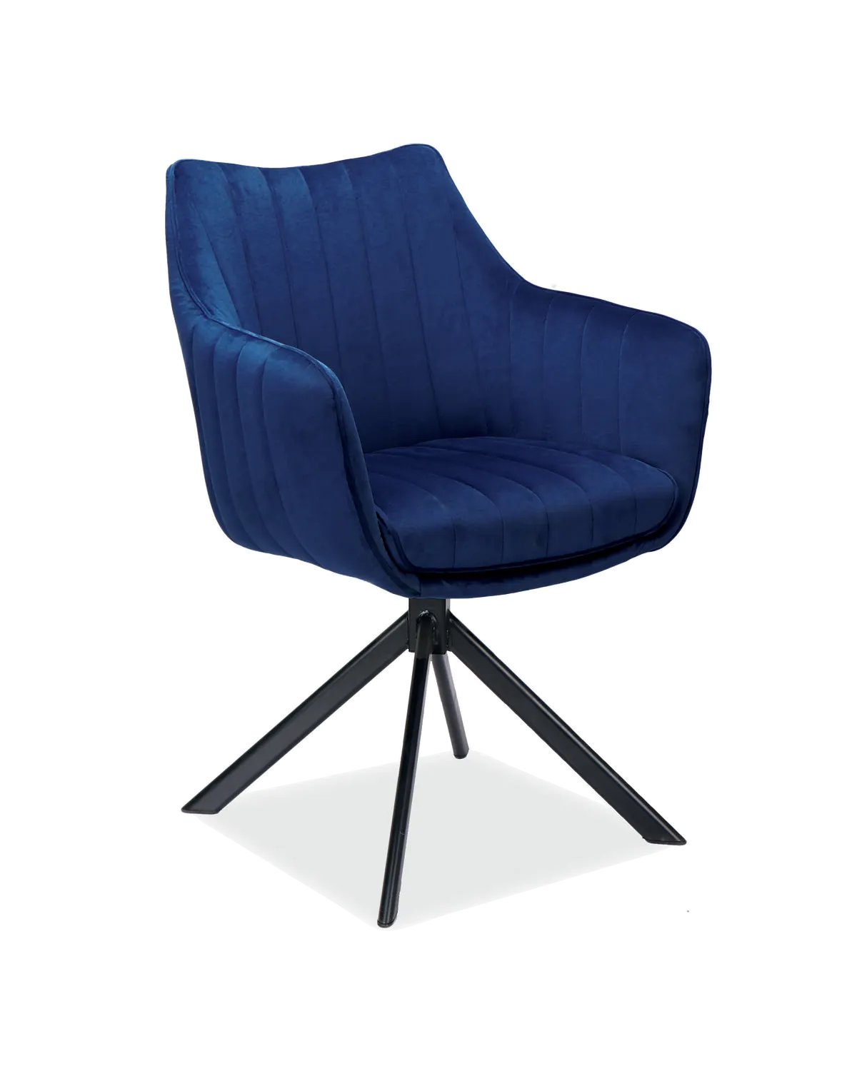 Krzesło obrotowe 180° AZALIA VELVET aksamitne granatowe obrotowe Signal Krzesło obrotowe 180° AZALIA VELVET aksamitne granatowe obrotowe Signal