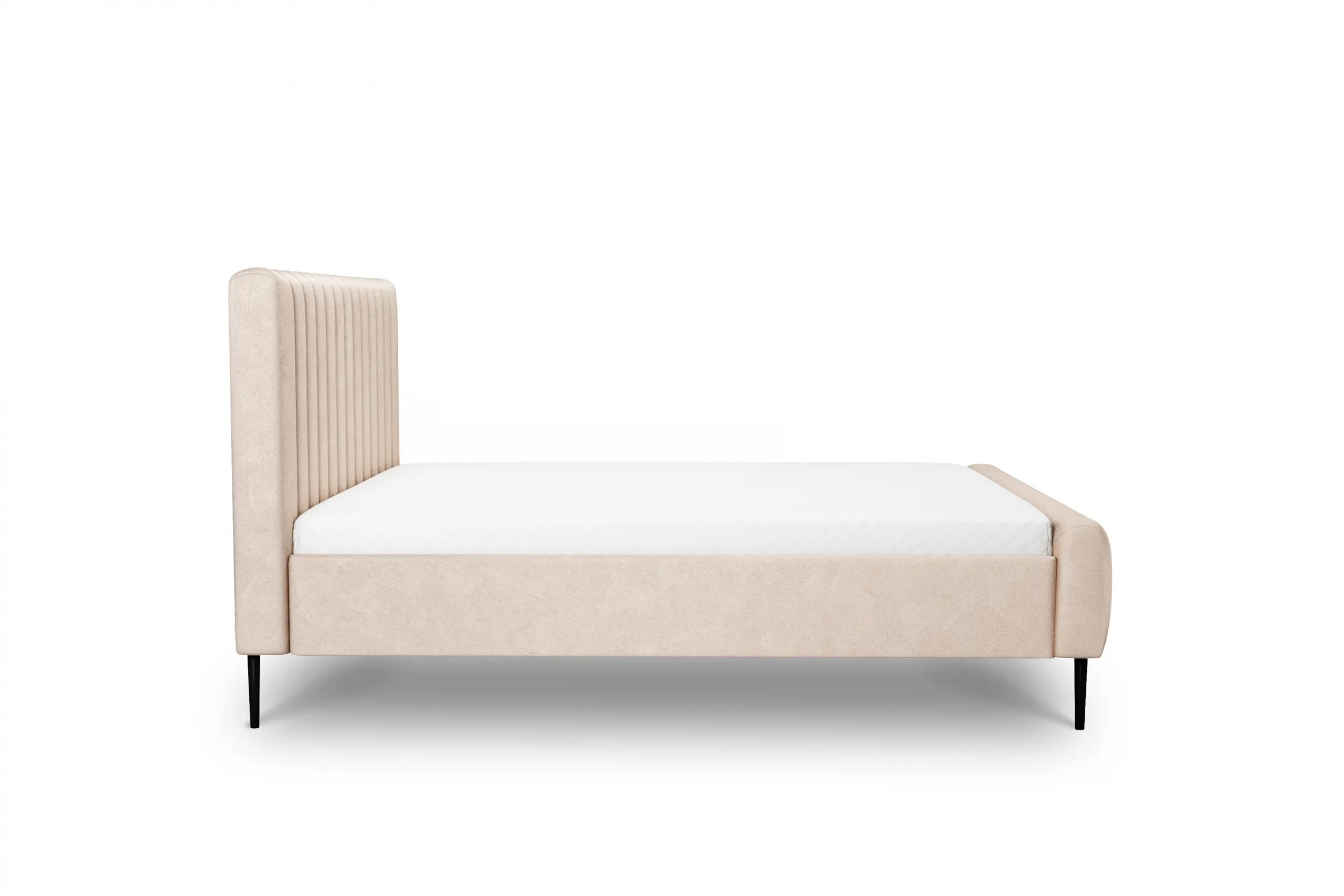 Łóżko Nicole / 160x200 / Salvador (SIC) 2 / czarne nogi - beżowy - B_158921