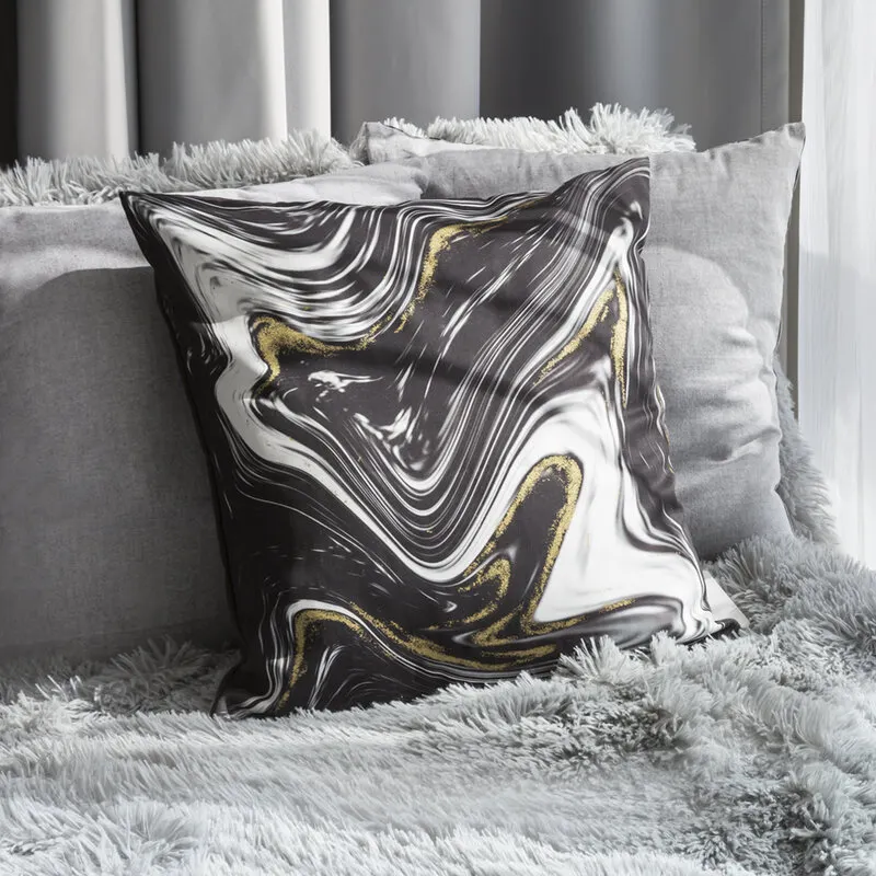 POSZEWKA LARS 01 45 X 45 CM CZARNY - EU_221545