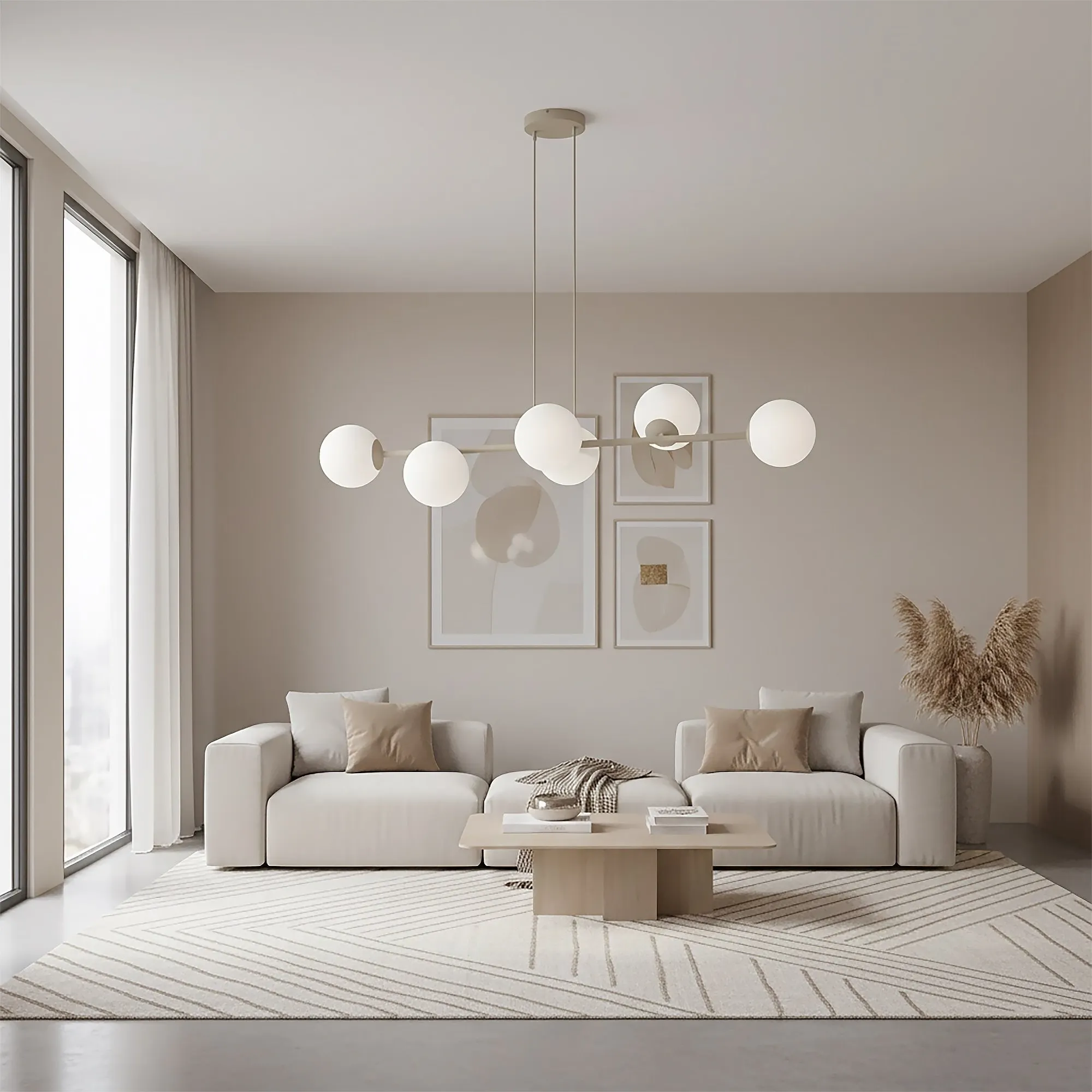 image oryginalny kolor, sofa, minimalistyczny, konsola, afekt dekoracyjny