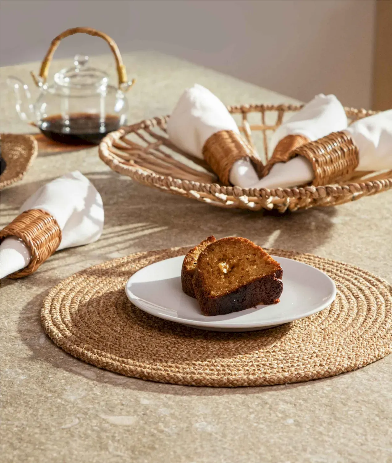 Podkładka bawełniana 37x37 cm naturalny - ASI_937ELT1142