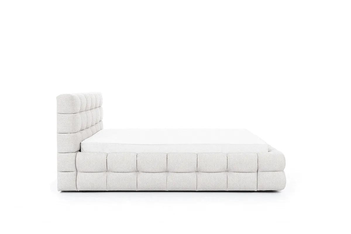 Łóżko Magnelio z pojemnikiem / 160x200 beżowy - B_156362