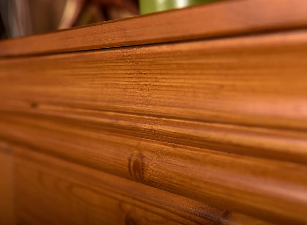 Bieliźniarka 2-drzwiowa z 2 szufladami sosnowa Toskania Miodowy - PL2015