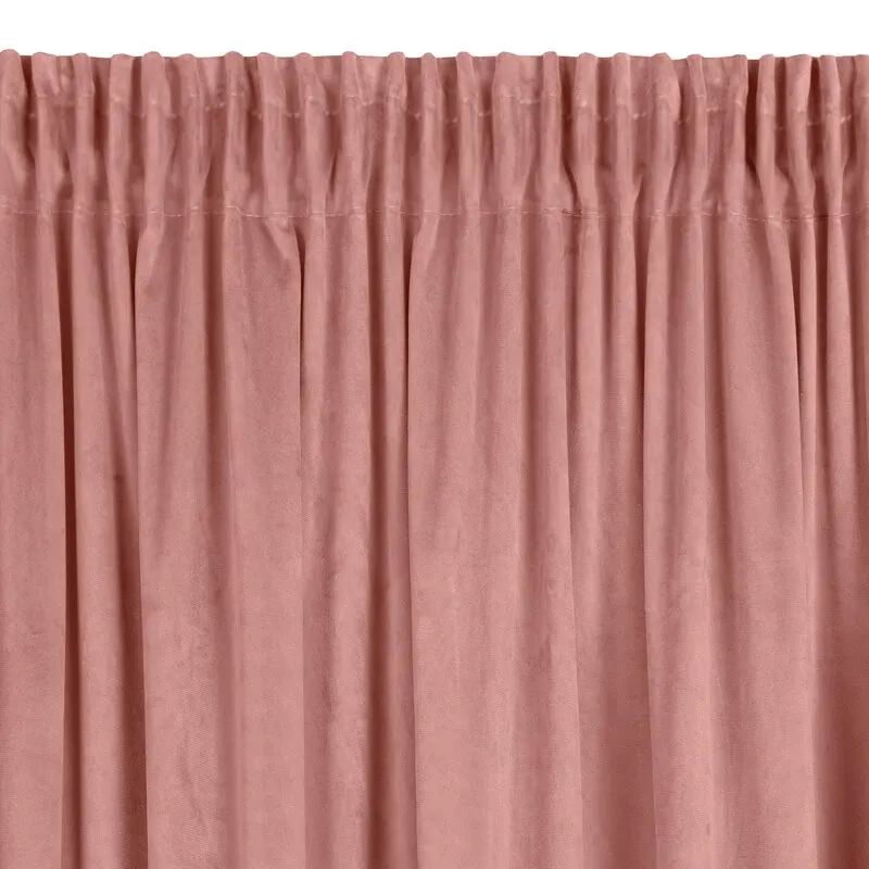 ZASŁONA GOTOWA PIERRE NA TAŚMIE 140X300 CM CIEMNORÓŻOWY - EU_392269