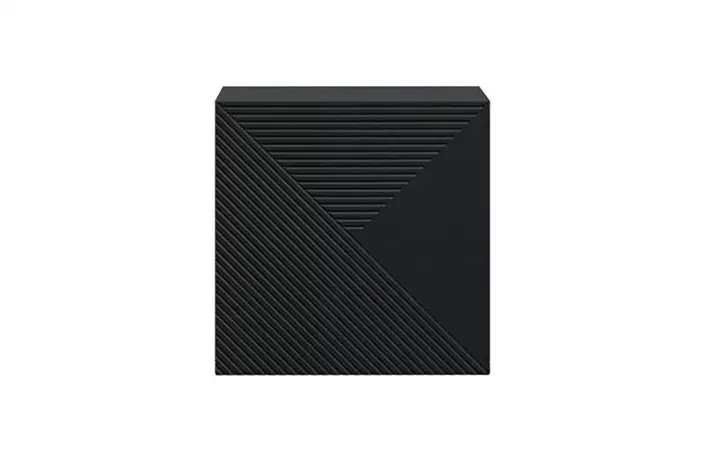 Szafka wisząca ASHA 40 1D - czarny mat - ryflowany front - B_57640