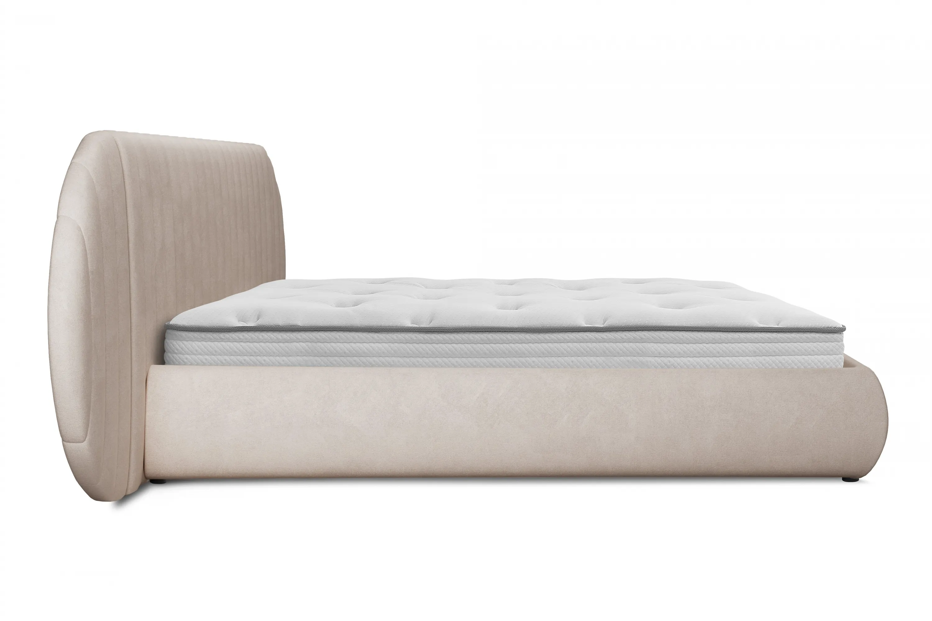 Łóżko Galin z pojemnikiem / 140x200 / Salvador (SIC) 2 - kremowy - B_158685