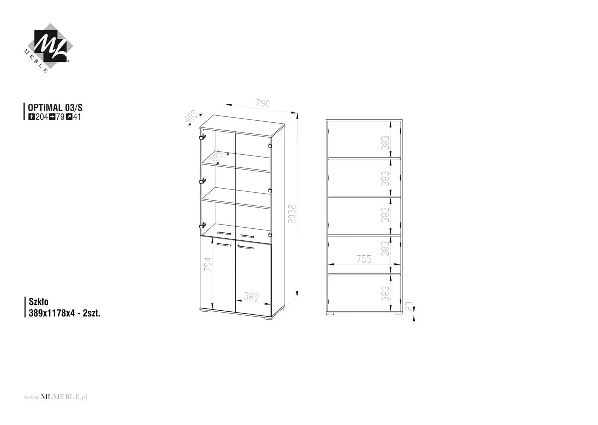 5027-szafa-biurowa-optimal-03-przeszklona-sonoma-jasna-ml-meble image