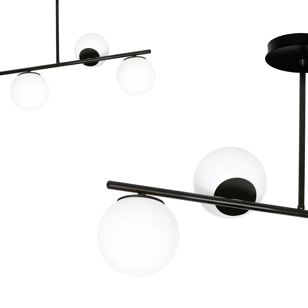 Lampa wisząca BIOR 4 czarny biały — zdjęcie 8