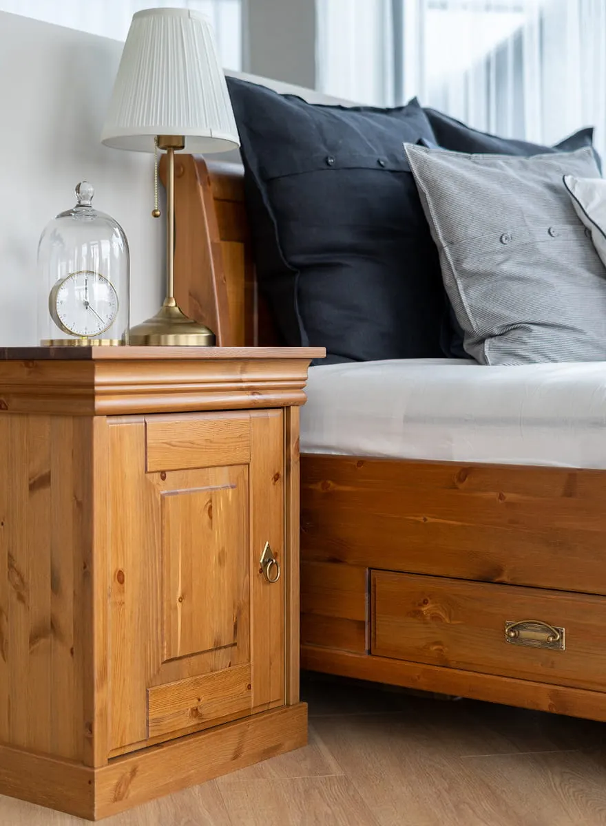 Szafka nocna sosnowa Toskania Kolor: bejca - PL2039