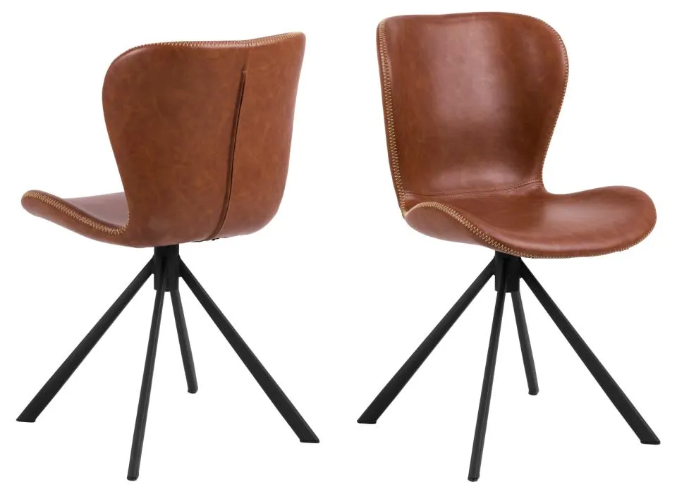 Krzesło obrotowe DOREN Brązowy-zamek błyskawiczny, Czarny