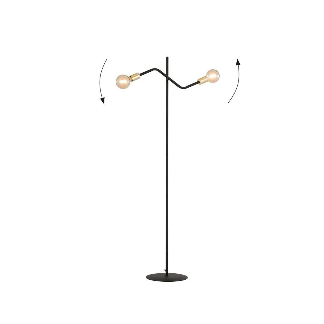 Lampa sufitowa BOLT Czarny 1125/LP2 - 1125/LP2