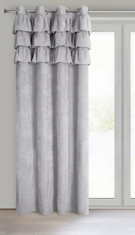 ZASŁONA GOTOWA AGIS 2 140 X 250 CM SREBRNY - EU_453746