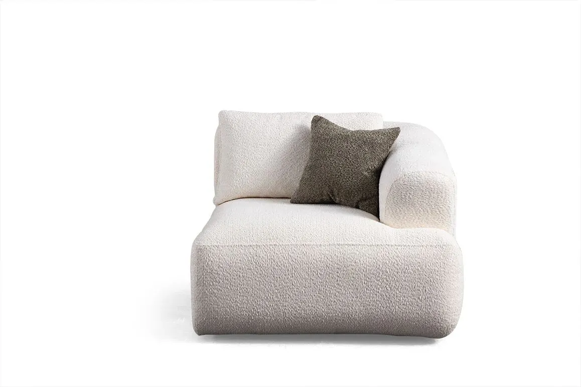 Sofa 2-osobowa SOFIA (L1 + 1R) biała