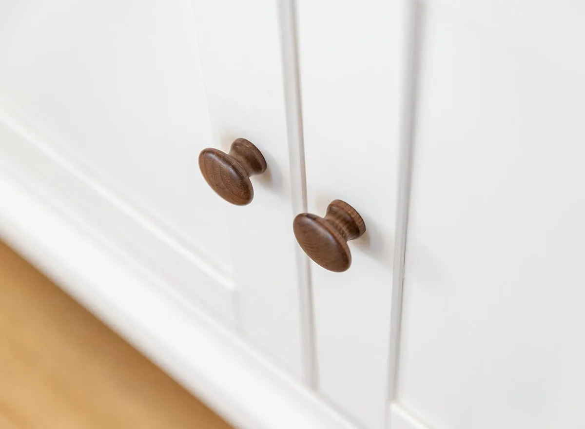 Komoda MARONE ELITE 3-drzwiowa z 3 szufladami - biała, tabacco - PLMEL42/T