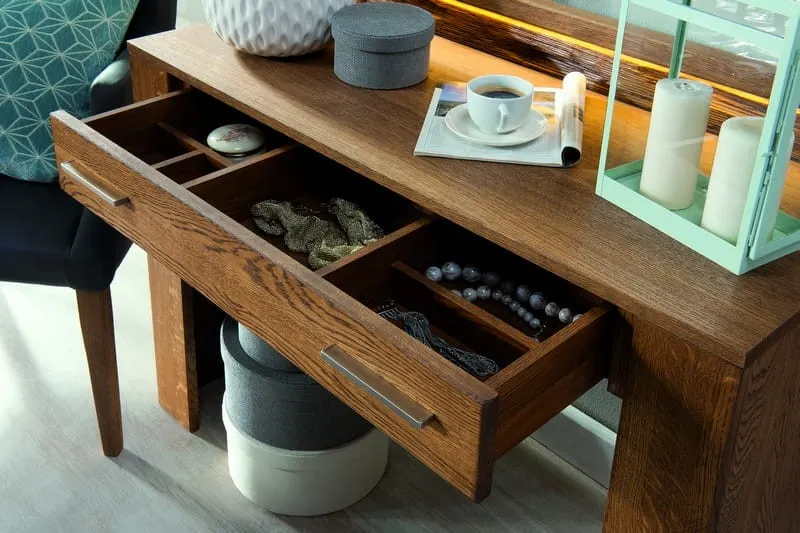 Toaletka VELVET 78 z szufladą dąb rustical 105x98x42cm - TH-100-0973