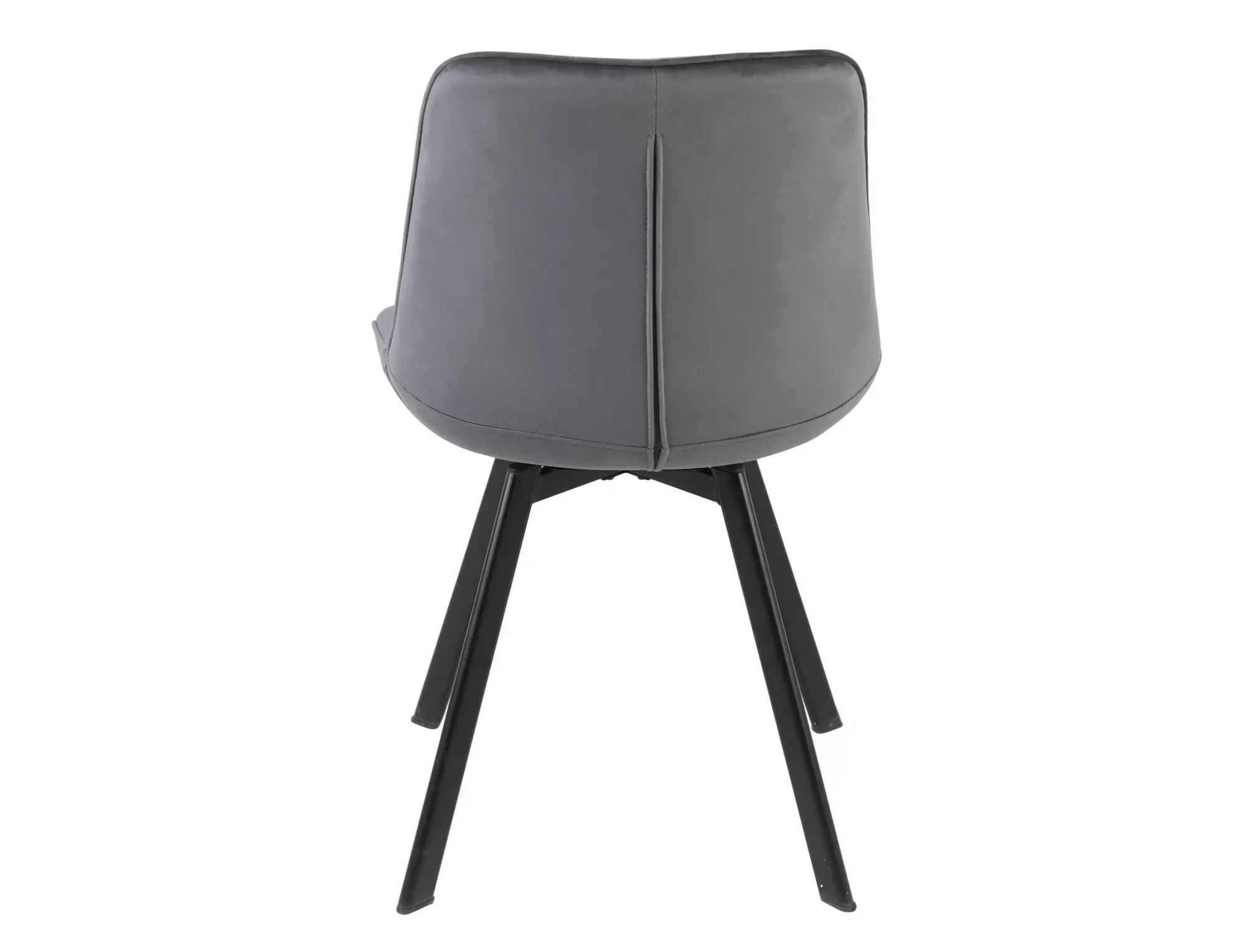 Krzesło obrotowe MONTI VELVET Bluvel 14 szare czarne nogi - MONTIVCSZ