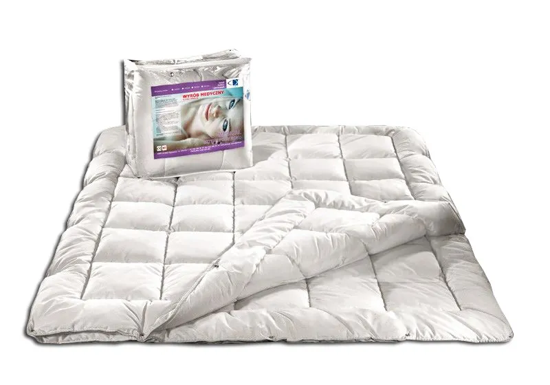 Kołdra całoroczna 2-częściowa 600G+900G MEDICAL 4 PORY ROKU AMW 160X200 biała Meble, Koc, Materac, Poduszka, Wystrój domu