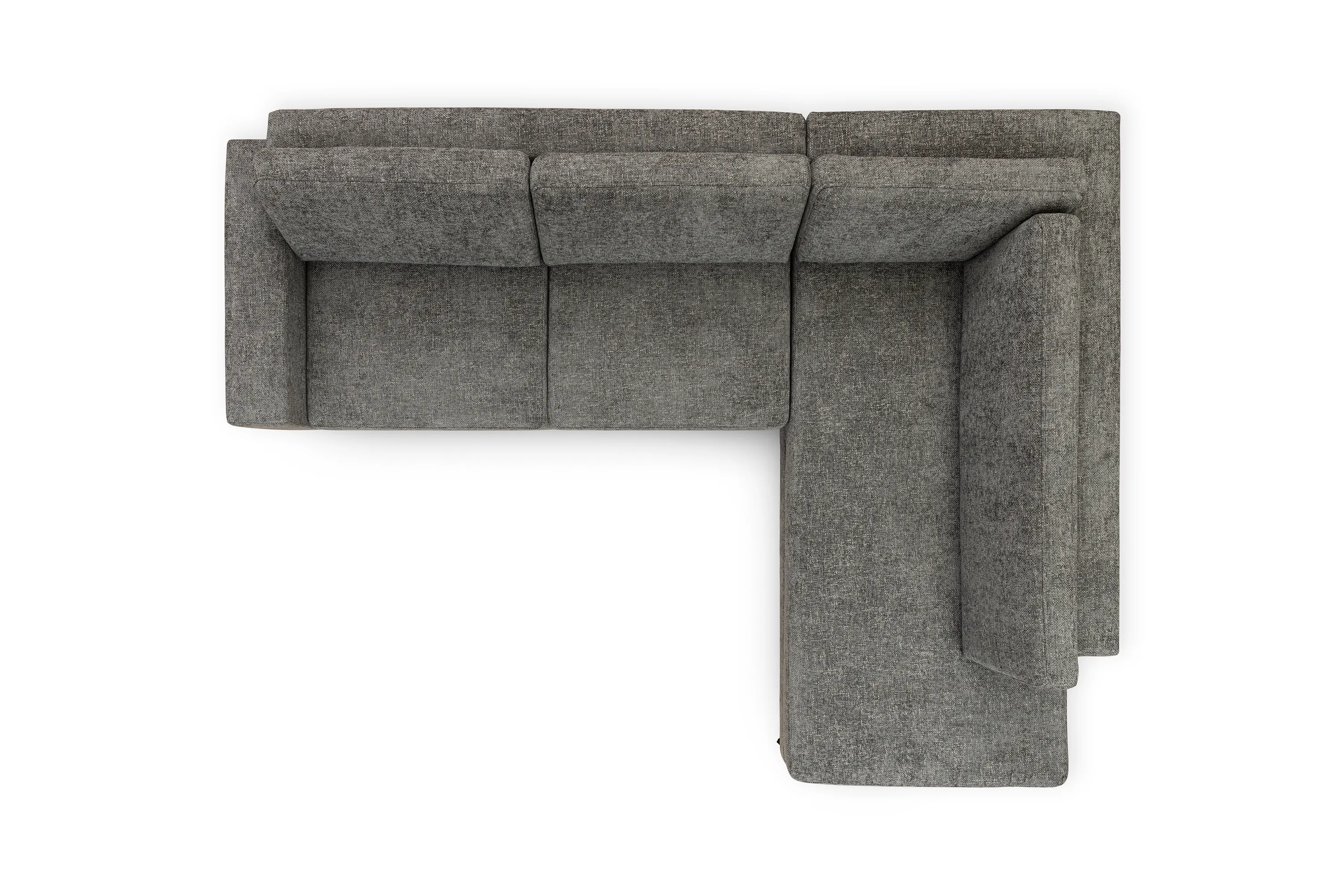 Narożnik rozkładany prawostronny ELENTIO (Magni 206.13) 280x220 cm z dwoma pojemnikami szary - B_162380