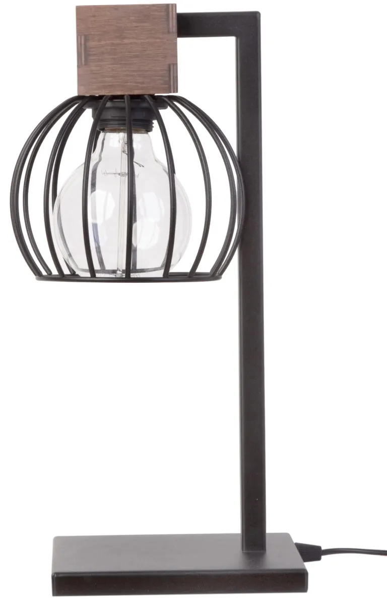 Lampa stołowa MILAN czarno-brązowa