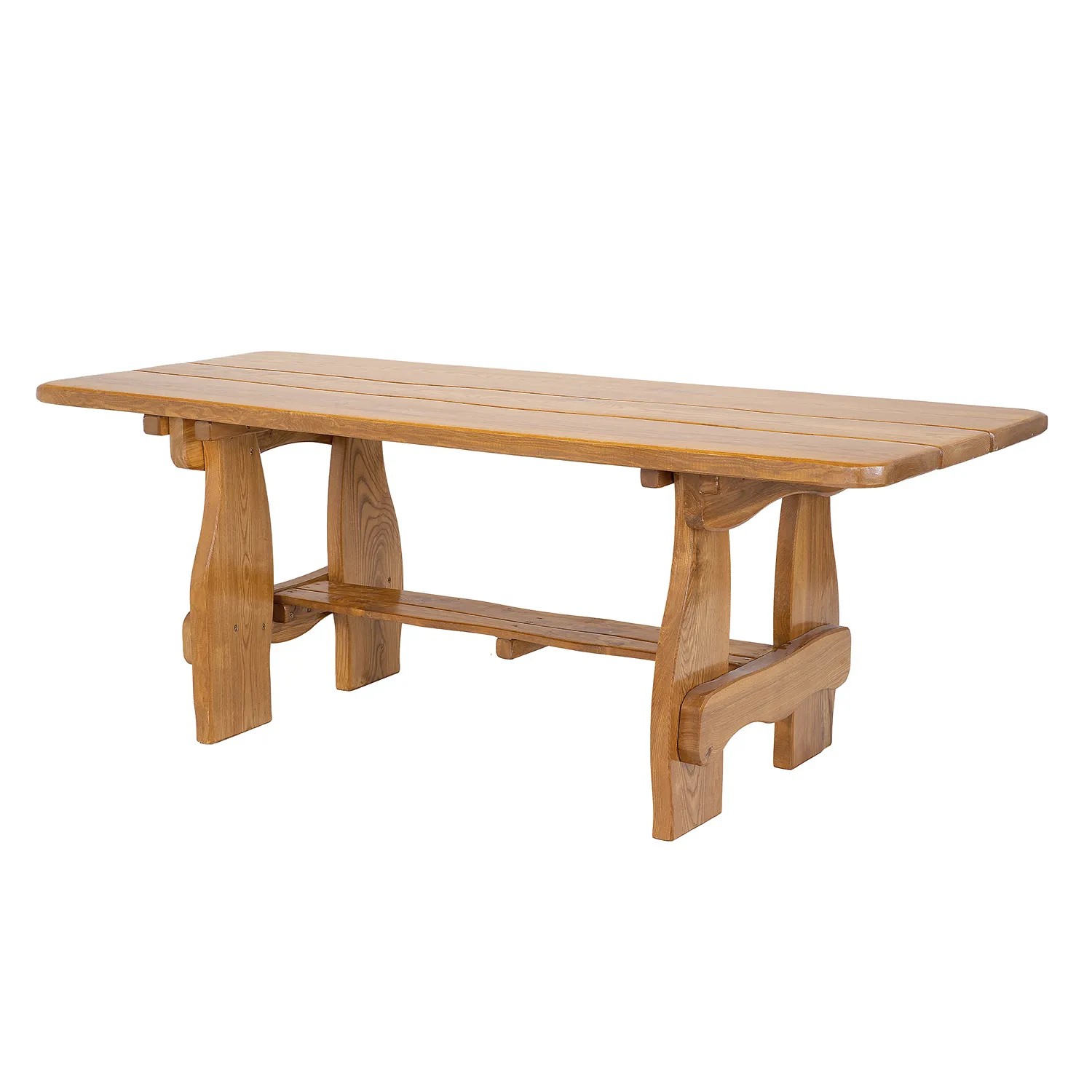 Stół ogrodowy drewniany ERYK 80X160 olcha kolor dąb powłoka ochronna Meble, Tabela, Stół do jadalni, Stolik kawowy, Ławka