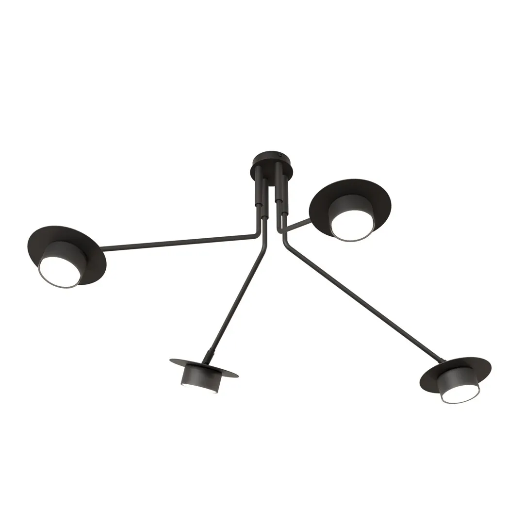 Lampa sufitowa MIZU 4 BL czarna