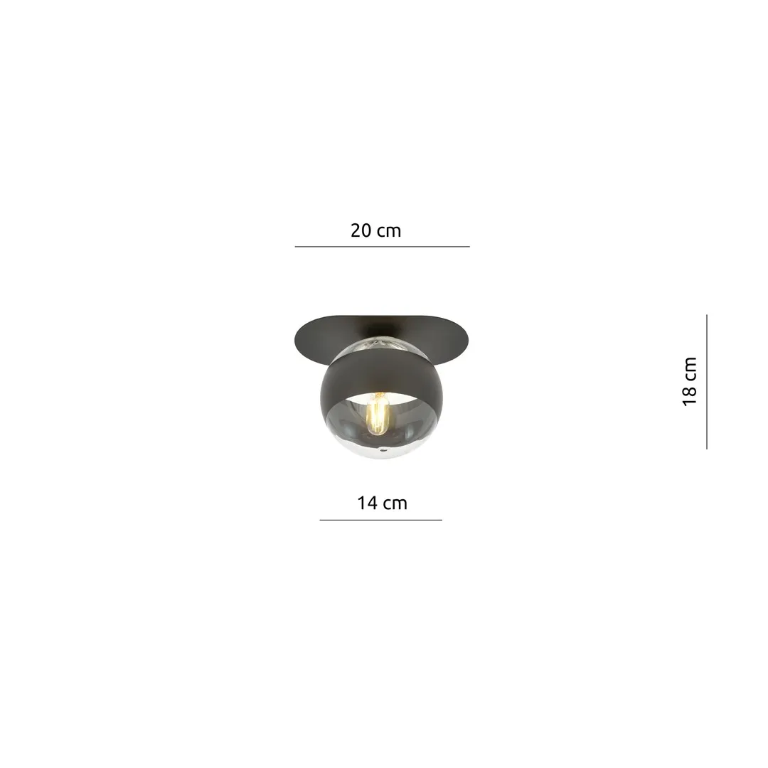 Lampa sufitowa PLAZA Czarny 1121/1 - 1121/1