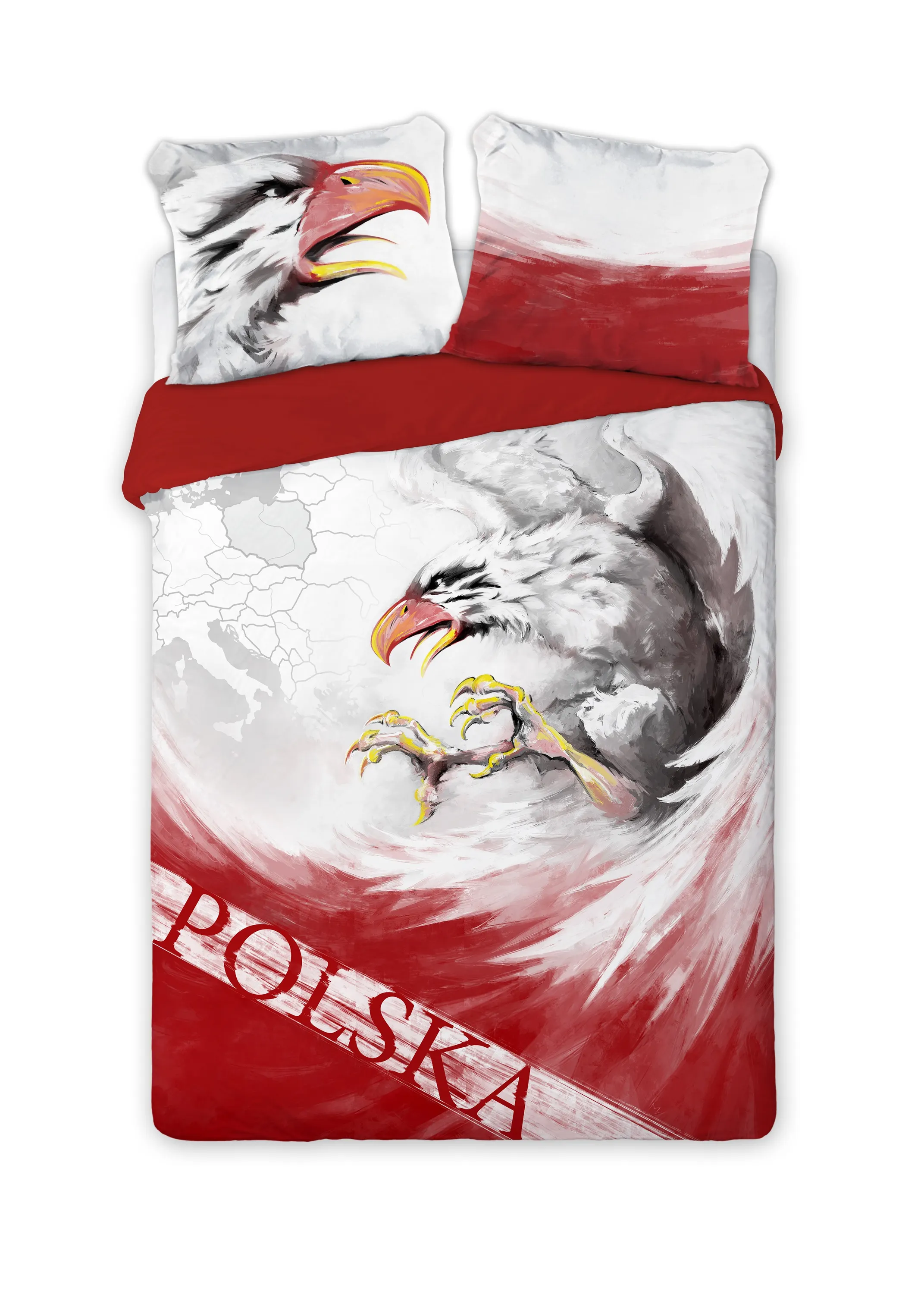 Pościel młodzieżowa komplet TRAVEL 160X200+2X70X80 POLSKA wielokolorowy Meble, Łóżko