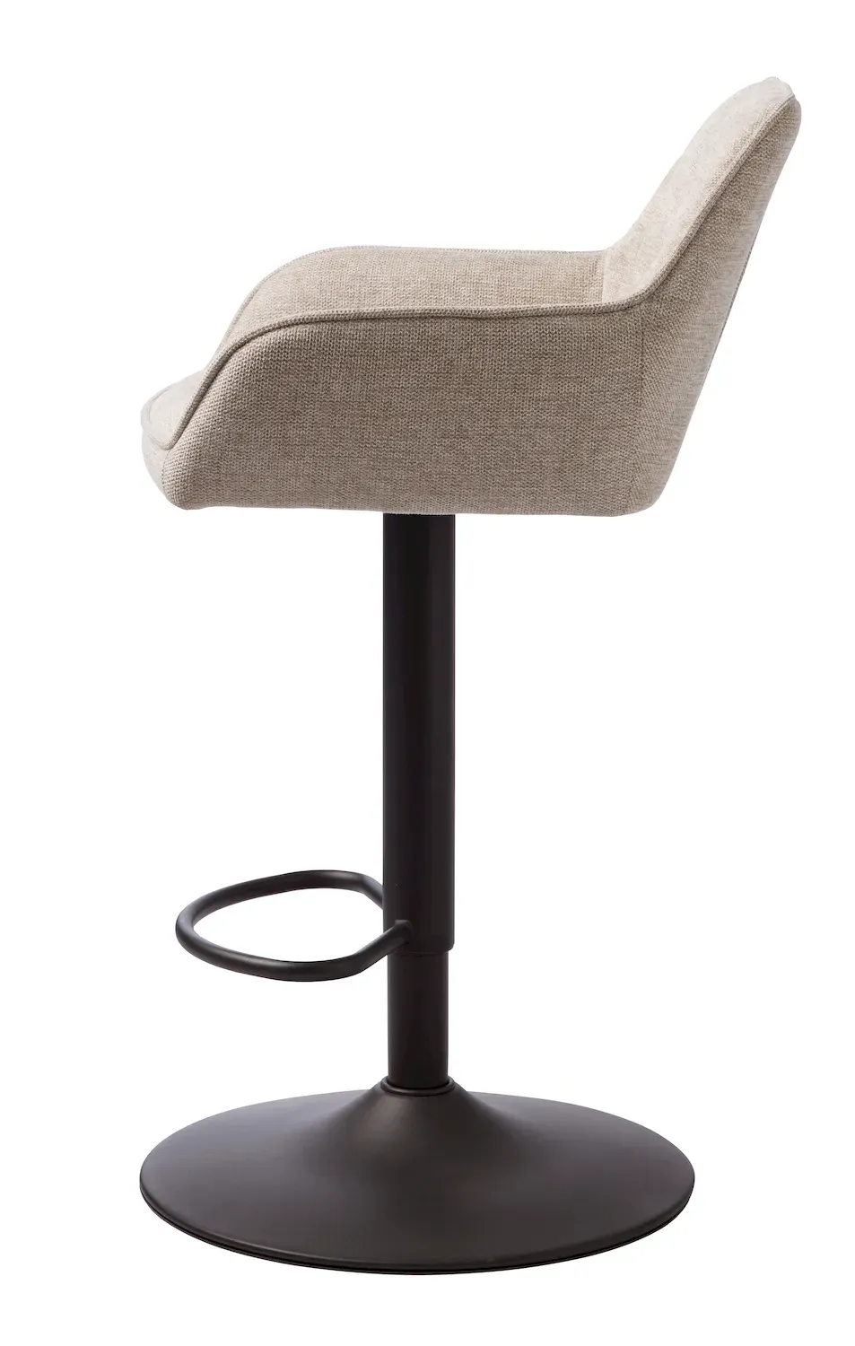 Hoker pikowany NOLAN z regulacją wysokości piaskowy - UN_50840000