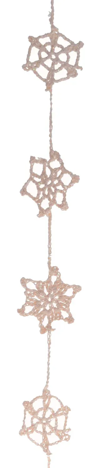 Girlanda szydełkowa 100cm kremowa