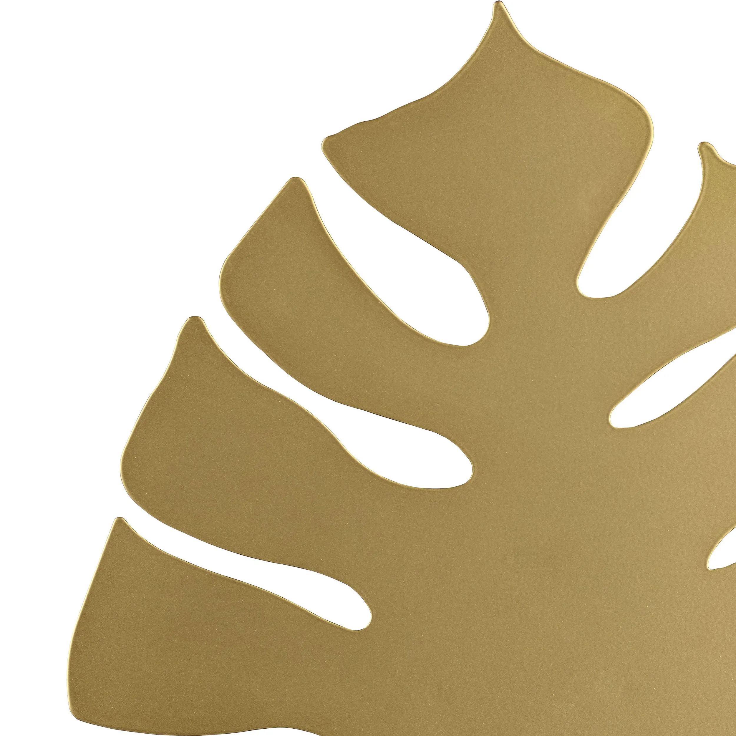 Kinkiet MONSTERA złoty w kształcie liścia 39x35x4cm - TK_4665