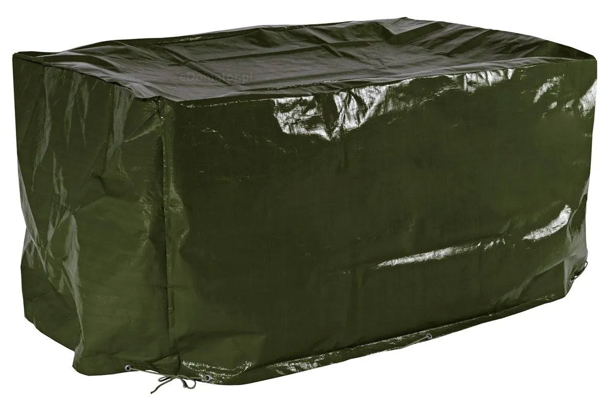 Gruby pokrowiec na meble 8-osobowe 130x210x90 cm - zielony