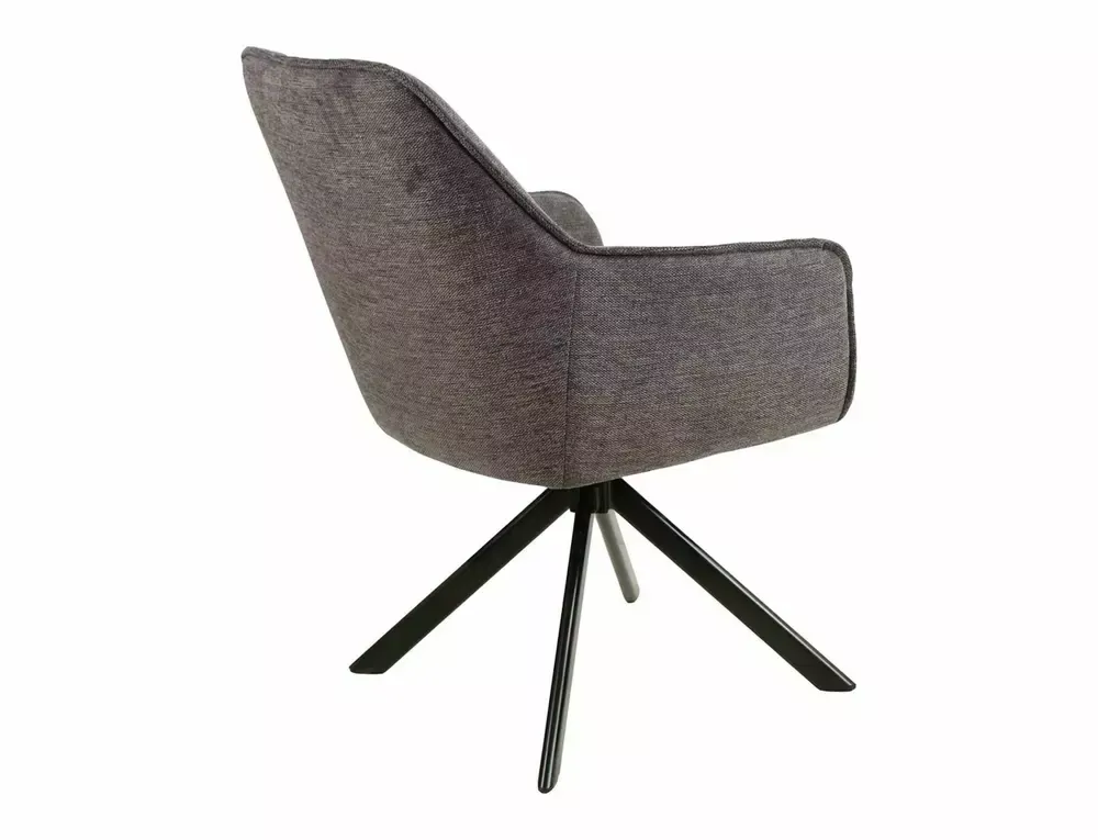 Krzesło obrotowe NOTTI BREGO 18 ciemnoszary czarny stelaż - NOTTIBRCCSZ