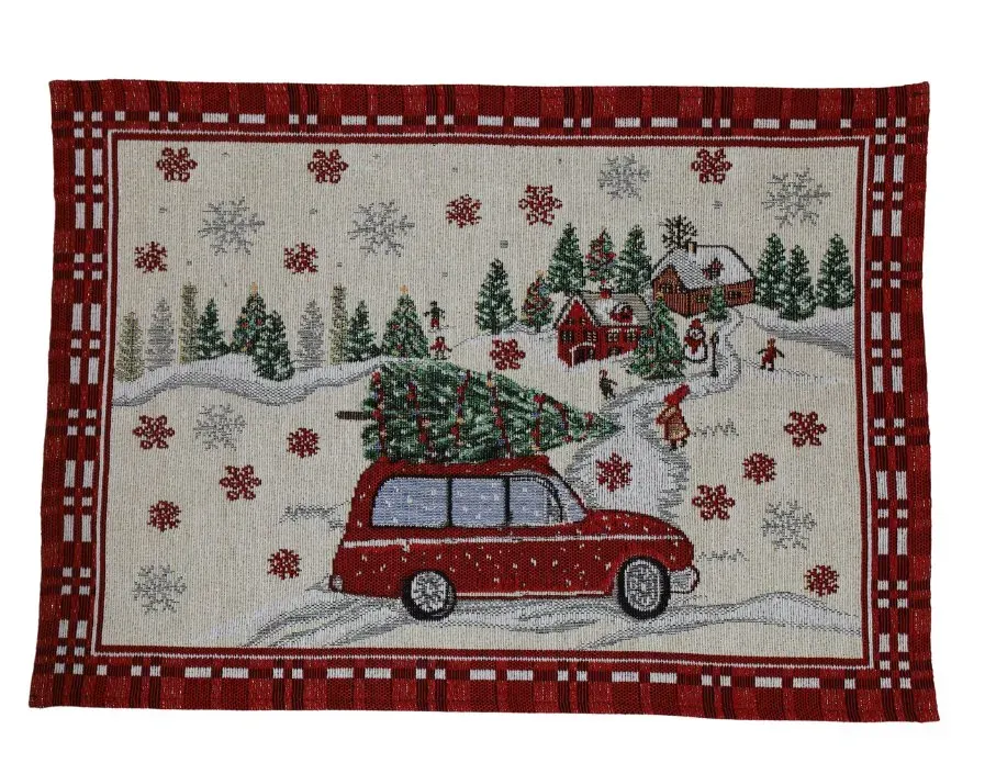 Podkładka świąteczna z wzorem 33x48 wielokolorowa Podkładka świąteczna z wzorem 33x48 wielokolorowa